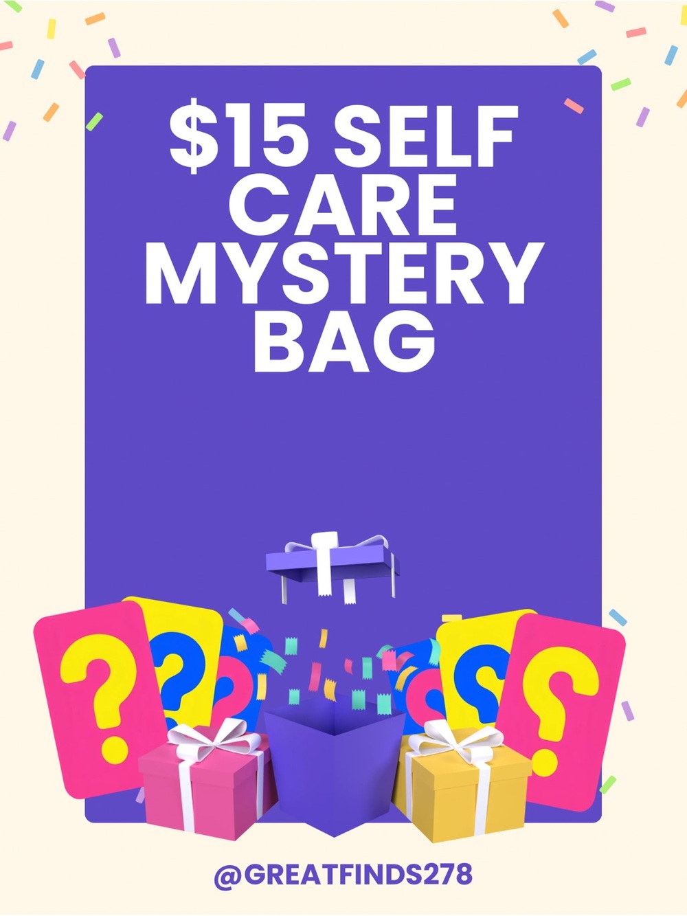 $15 Self Care Mystery Bag - for mystery bag show